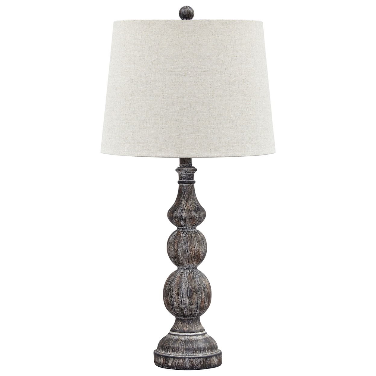 Ashley Lamps - Traditional Classics Set of 2 Mair Antique Black Poly Table Lamps
